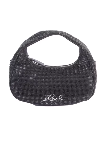 Mała torebka hobo Karl Lagerfeld czarna