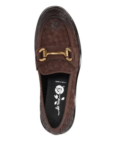 Pantofi loafer La Rose din piele roz