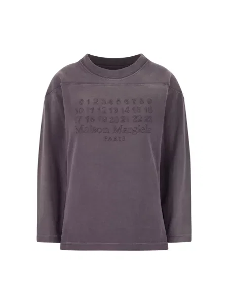 Dzianinowa bluza Maison Margiela fioletowa