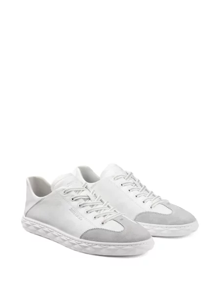 Sneakerși Jimmy Choo din piele alb