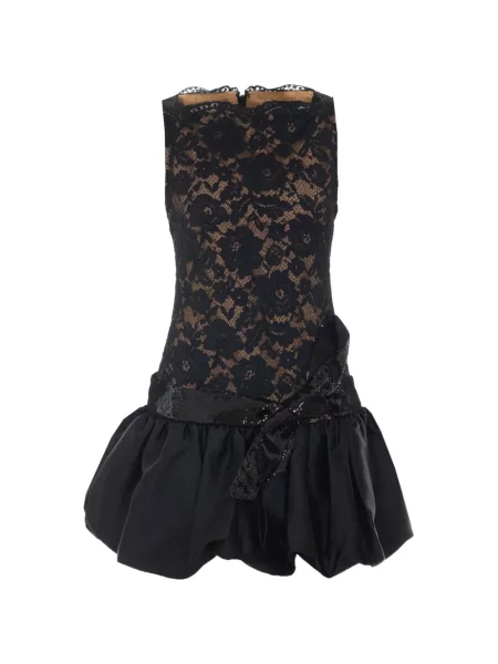 Rochie mini Self-portrait din dantelă negru