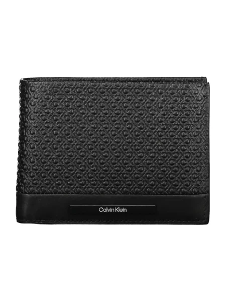 Portfel Calvin Klein skórzany elegancki czarny