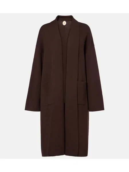 Cardigan Jardin Des Orangers de lână maro