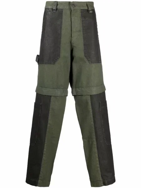 Blugi drepți Diesel verde