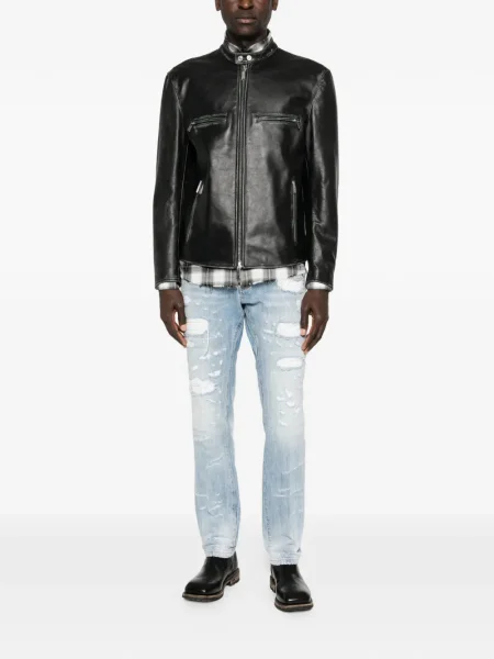 Blugi Dsquared2 zdrențuiți albastru