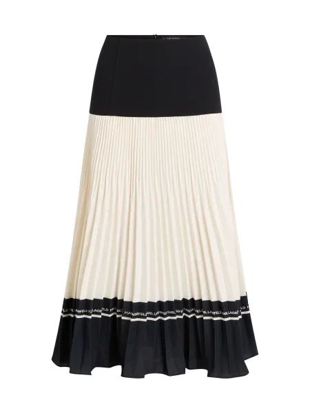 Karl Lagerfeld Fustă / alb negru