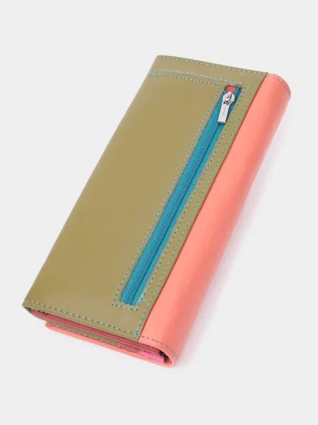 ST Leather Accessories Гаманець Кораловий Шкіра