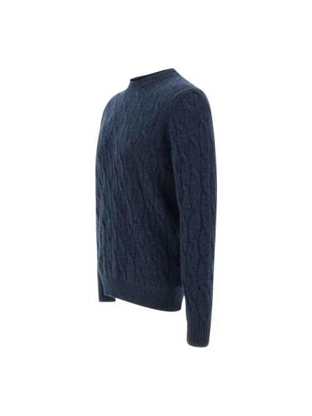 Sweter Filippo De Laurentiis z kaszmiru niebieski