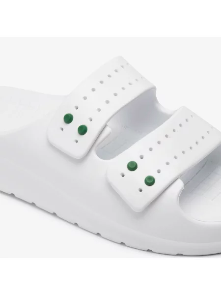 Шлепанцы Lacoste с ремешками белые