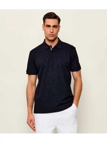 Tricou polo Boss Green stretch verde