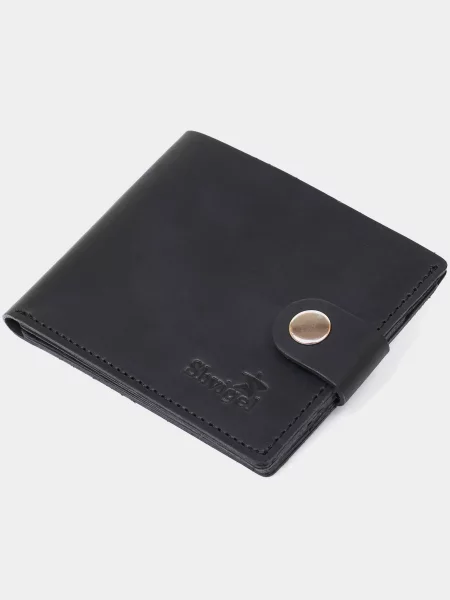 Кожаный кошелек Shvigel черный