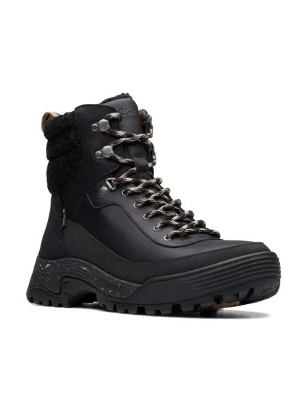 Botki Clarks skórzane czarne