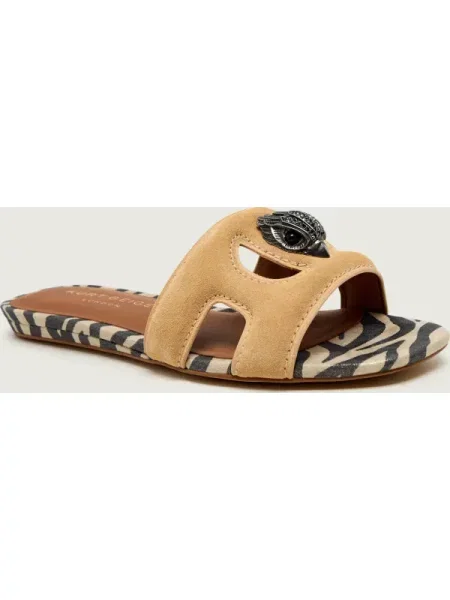 Kurt Geiger Șlapi EAGLE | piele întoarsă bej