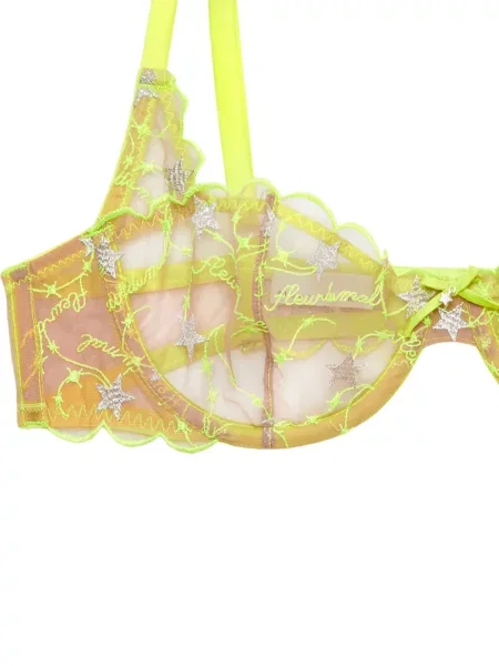 Sutien Fleur Du Mal cu broderie verde