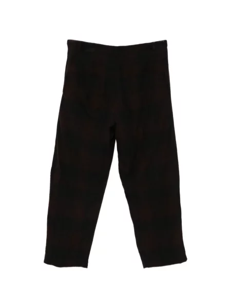 Pantaloni Ricorrrobe în carouri maro