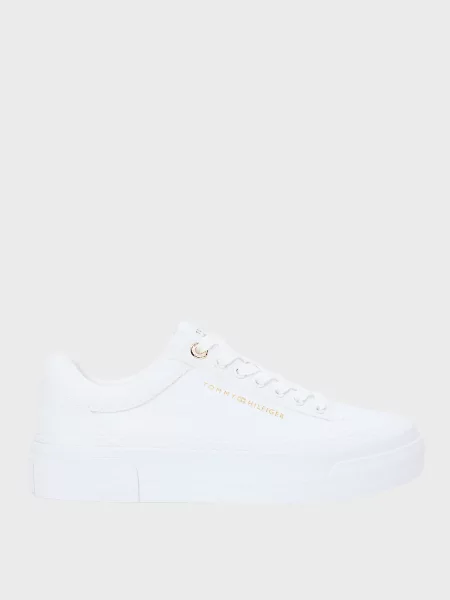 Кеди Tommy Hilfiger на платформі білі