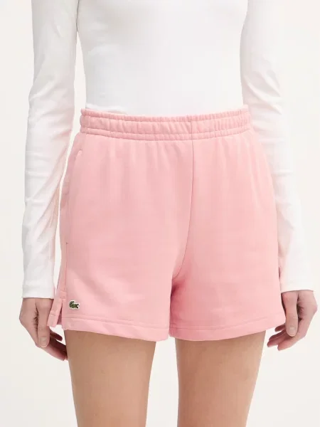Lacoste teplákové šortky růžové