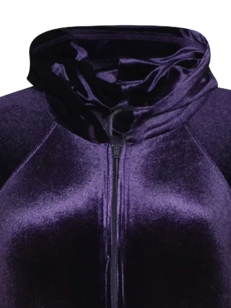 Body Vetements de catifea cu glugă violet