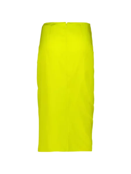 Fustă midi Stella Mccartney drapată galben