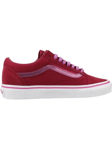 Sneakersy Vans Old Skool skórzane czerwone