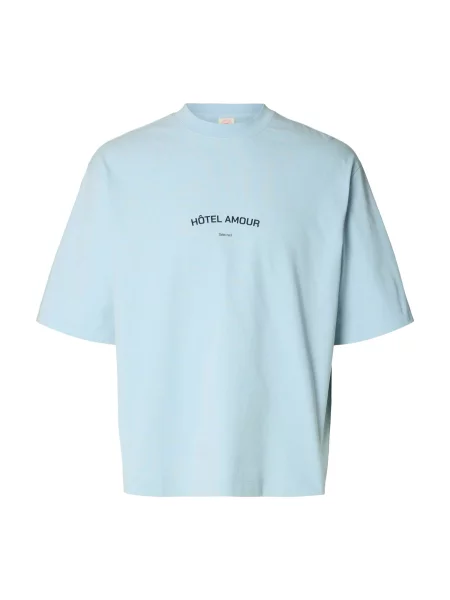 SELECTED Tricou SLHLiam azuriu