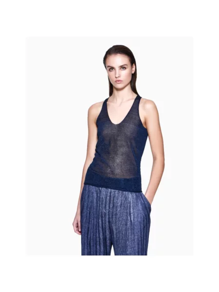 Sweter Giorgio Armani niebieski