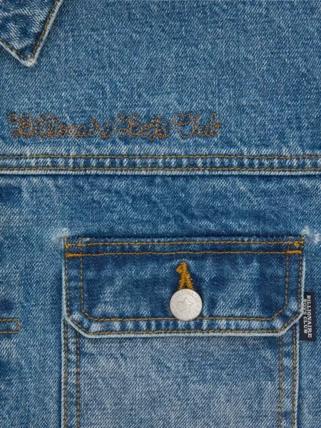 Kurtka jeansowa dziecięca Billionaire Boys Club niebieska