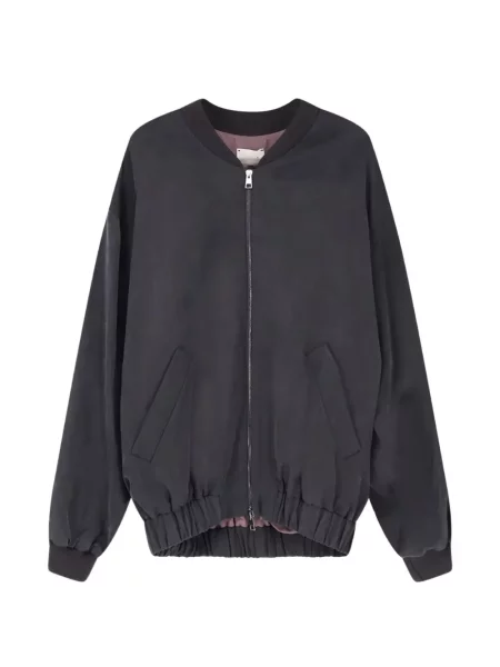 Geacă bomber Alysi tricotate cu nervuri gri