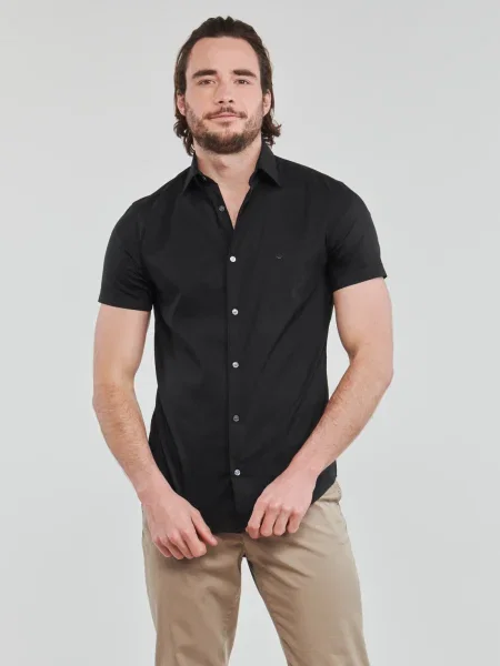 Košeľa Emporio Armani čierna