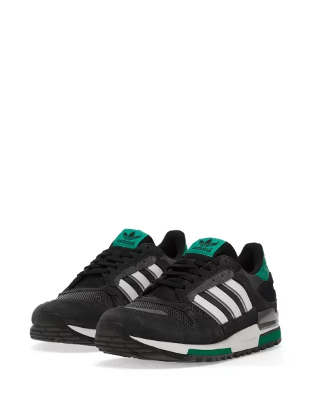 Lung hanorac Adidas cu dungi cu imagine negru