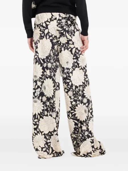 Pantaloni Roberto Cavalli cu model floral cu imagine