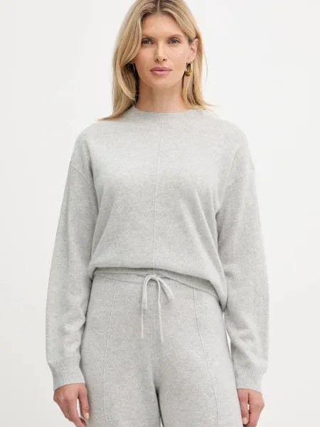 Pulover iz kašmirja BOSS siva