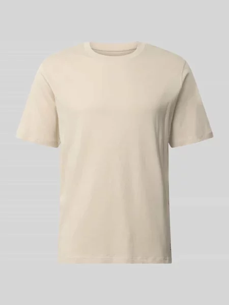 T-shirt z okrągłym dekoltem model ORGANIC' Jack & Jones biała