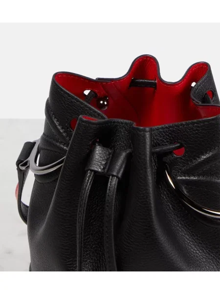 Geantă bucket Christian Louboutin din piele negru