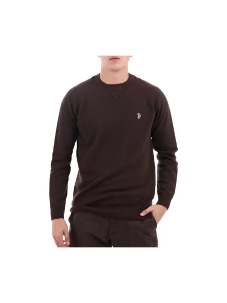 Sweter U.s Polo Assn. wełniany brązowy