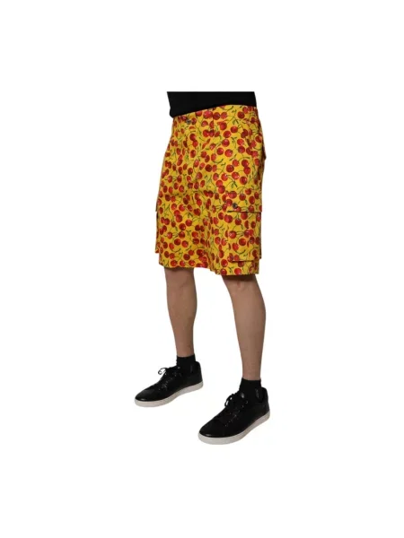 Szorty cargo Dolce And Gabbana żółte