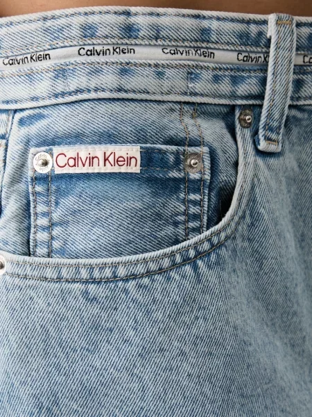Calvin Klein Jeans пола от деним синьо