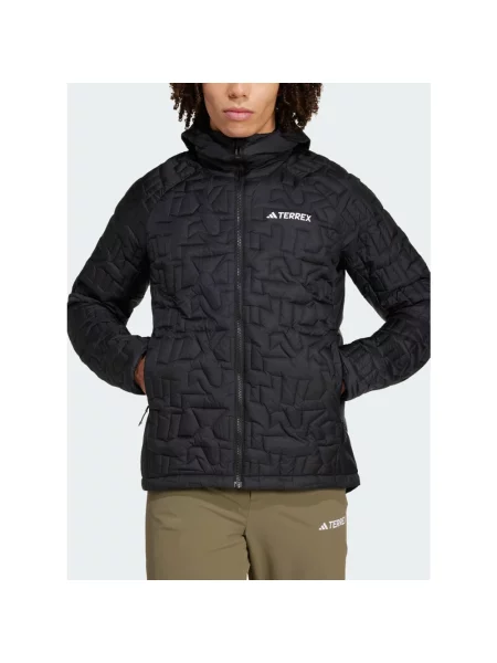 Kurtka adidas Terrex Xperior PrimaLoft Loose Fill Insulated z kapturem puro S czarny