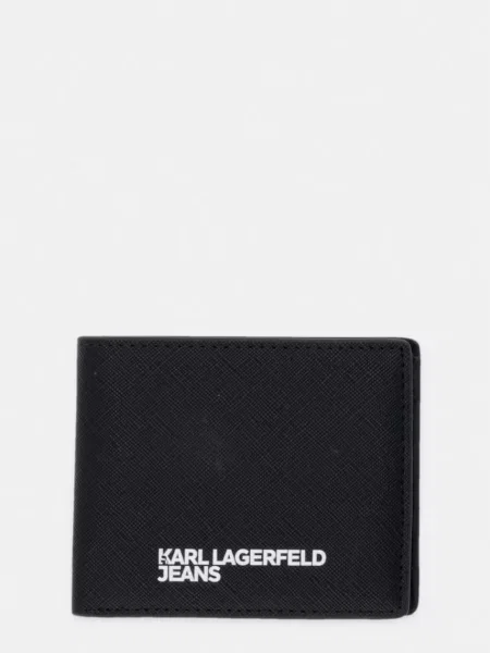 Karl Lagerfeld Jeans portofel pentru bărbați cu imitație de piele negru
