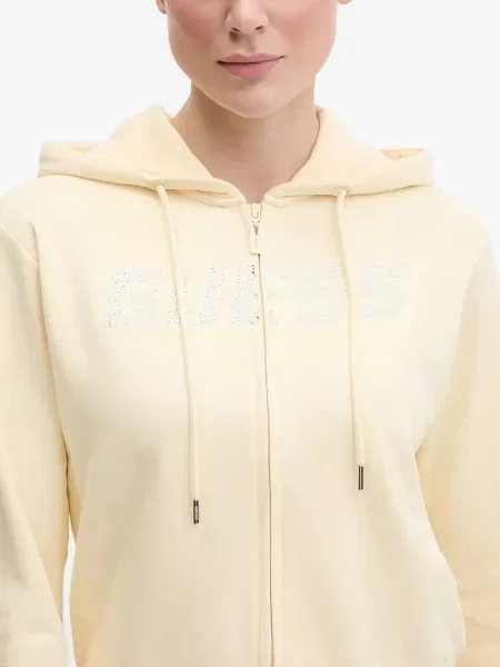 Hoodie Guess κίτρινο
