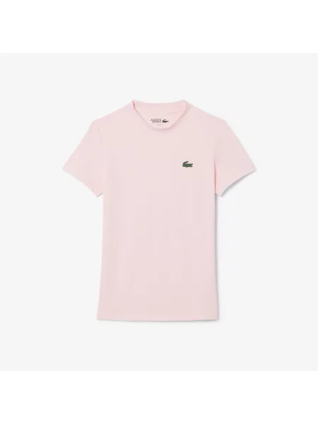 Lacoste Sportowy T-Shirt Z Technicznej Bawełny Ultra Dry różowa