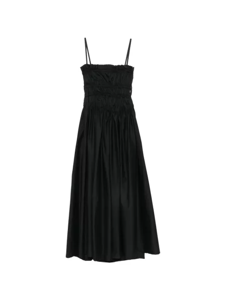 Rochie midi Liviana Conti cu volane negru