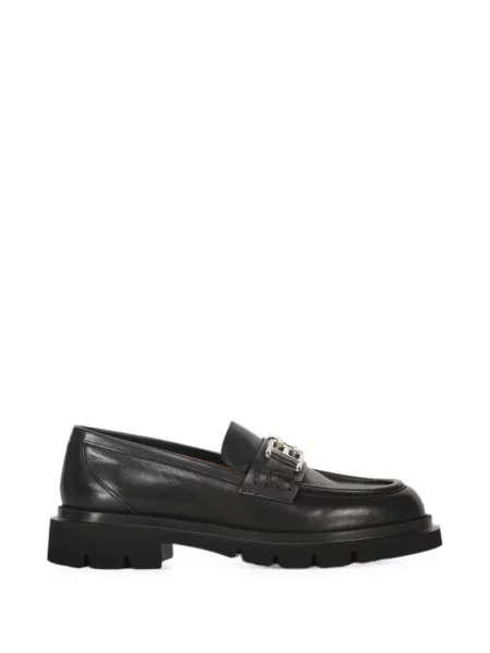 Pantofi loafer Bally din piele cu autograf negru