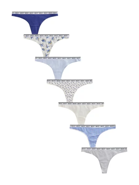 Next Tanga albastru / albastru deschis / gri amestecat alb