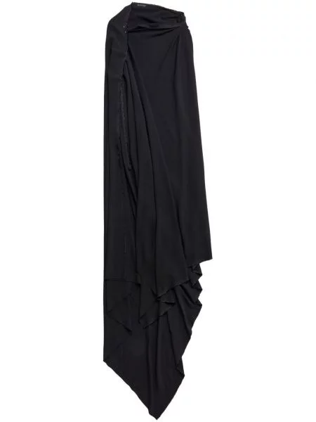 Rochie Balenciaga asimetrică drapată negru