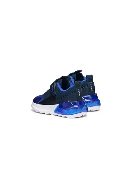 Geox Sneakersy J Activart Illuminus S Tmavomodrá