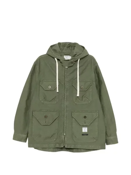 Geacă Engineered Garments cu buzunare cu clapetă verde