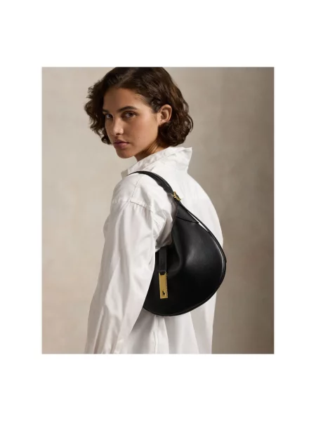 Polo Ralph Lauren torebka skórzana czarna