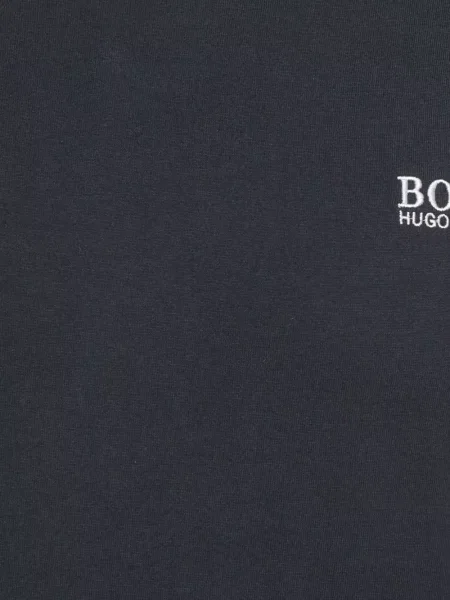 Tricou Boss cu broderie albastru