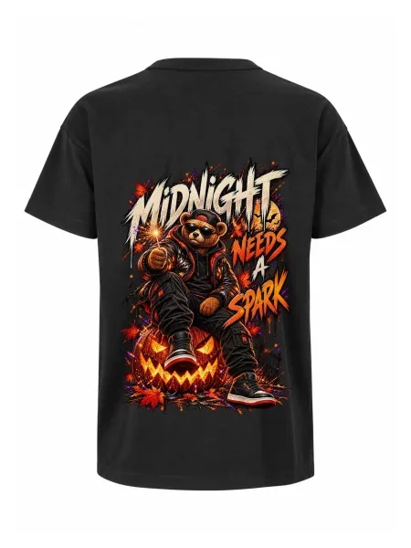 LUNØIR Studio Majica BOSS Midnight Spark' crna